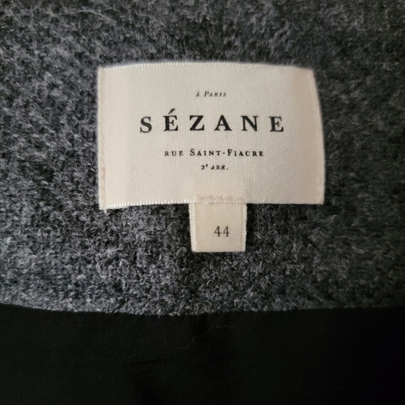 Sezane Gillie Skirt - Charcoal Gray Size FR 44/US 12 - 100% Virgin Wool - Picture 8 of 11